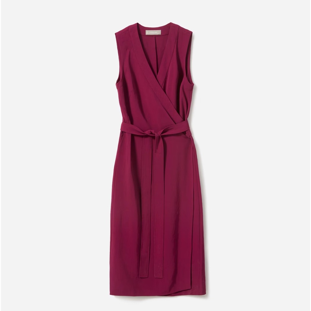 Everlane The Japanese GoWeave Sleeveless Wrap Dress